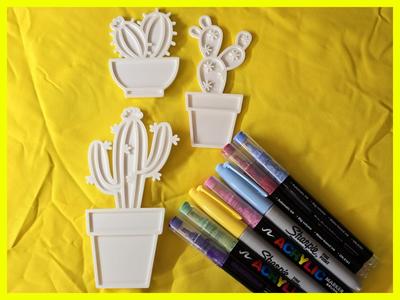 Cactus Flower Coloring Craft 3