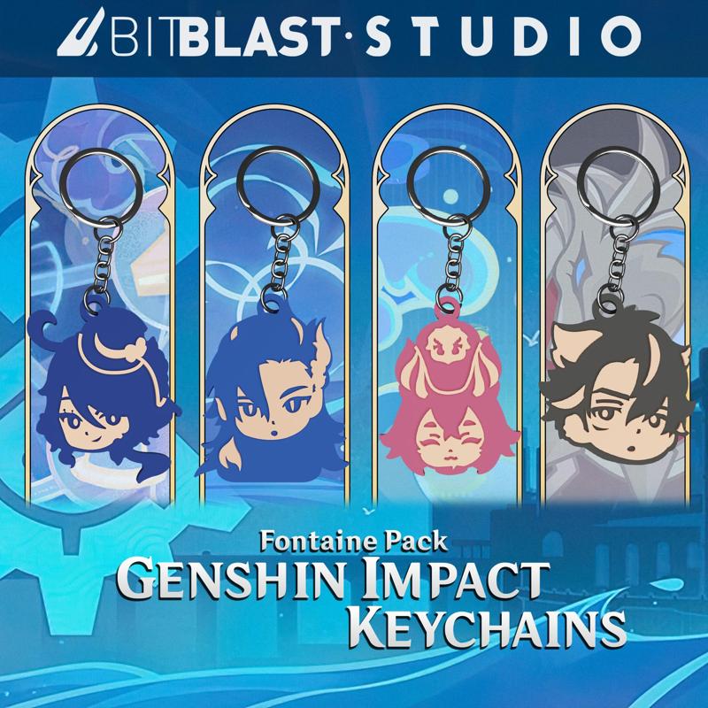 Genshin Impact Fontaine Keychains