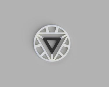 IRONMAN LOGO 2 parts dualcolor