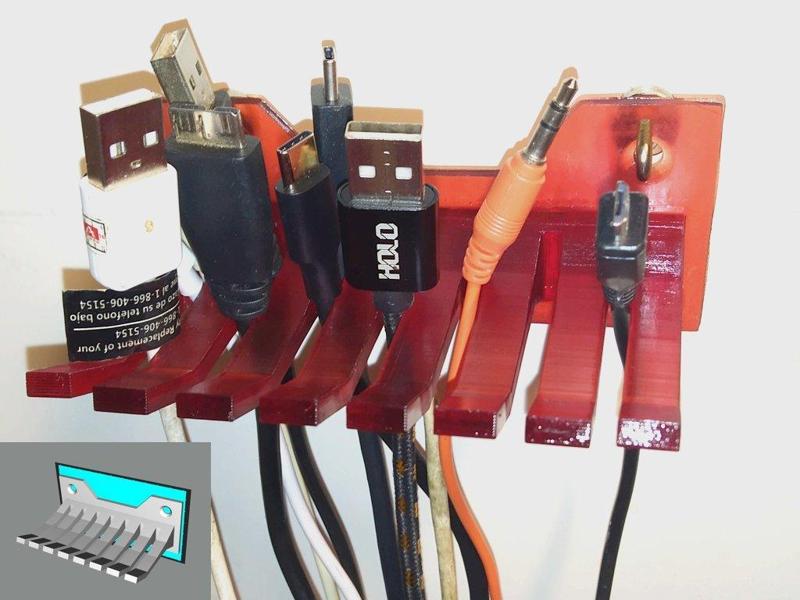cable organizer 4 wall - no supports needet