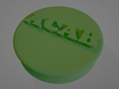 1-in ACAB Ear Gauges