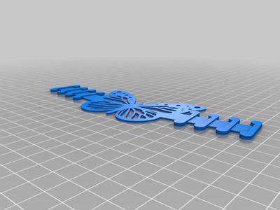 Butterfly mask strap