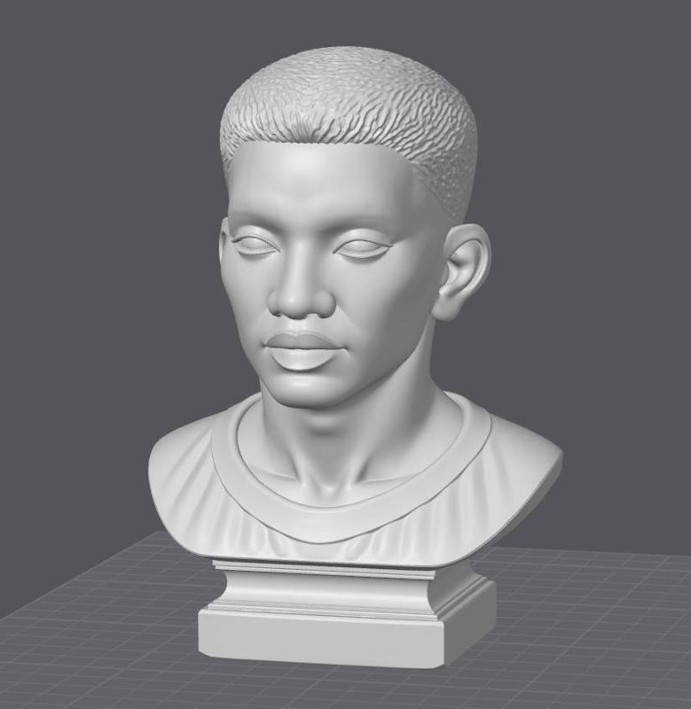 Bretman Rock Bust - 3D model of the influencer and internet personality.