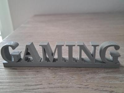 Gaming Lettering