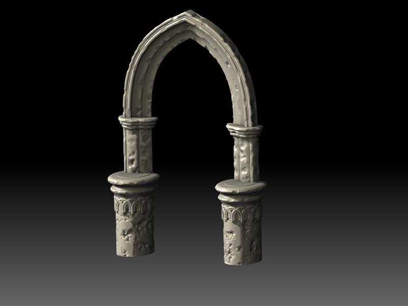 Gothic Arch - detailed and Plain version
