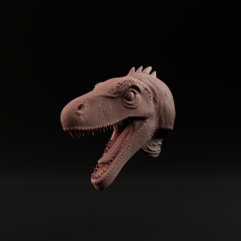 Herrerasaurus head/mount