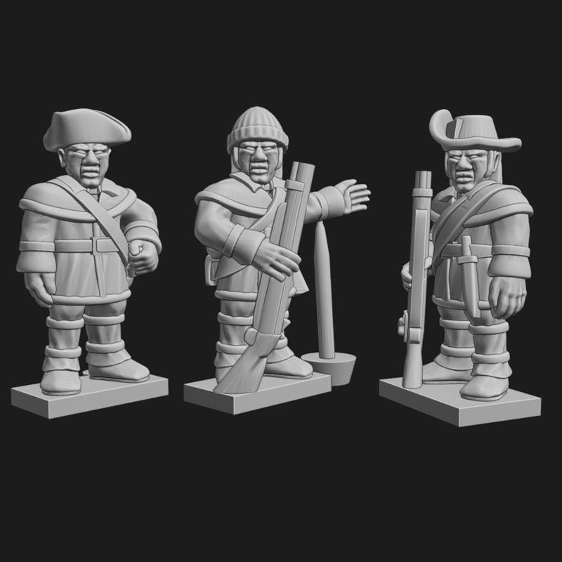 Irregular Foot Command in Hunting Shirts AWI-IR-3