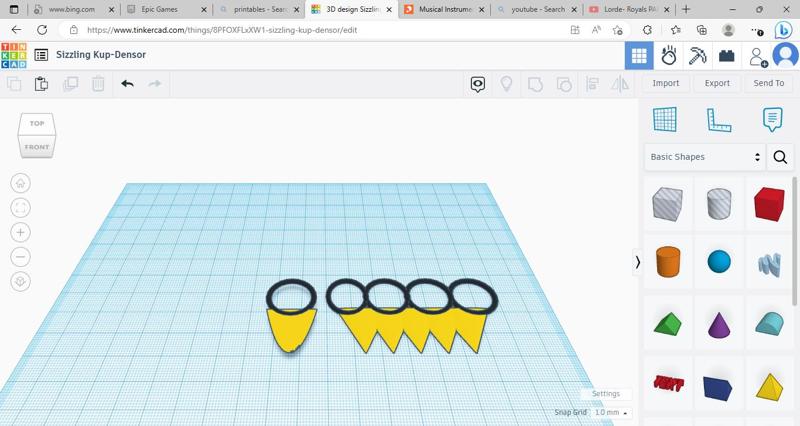 cool guitar pics that attach to your finger  (not for violents)