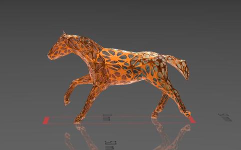 Unstoppable Racing Horse Figure - Voronoi Style - Spider Web - LowPoly - Perfect Design - Easy Print - Decor