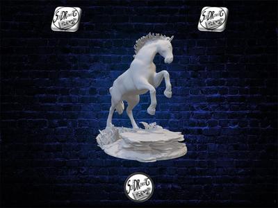 Charming Maned Noble Horse - Office - Home