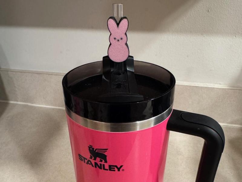 Peep Bunny Stanley Cup Straw Topper