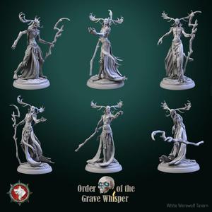 Dark creatures set 6 miniatures 32mm pre-supported