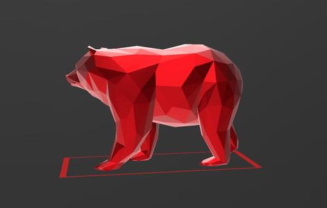 Bear L21 - Low Poly - Excellent Design - Decor