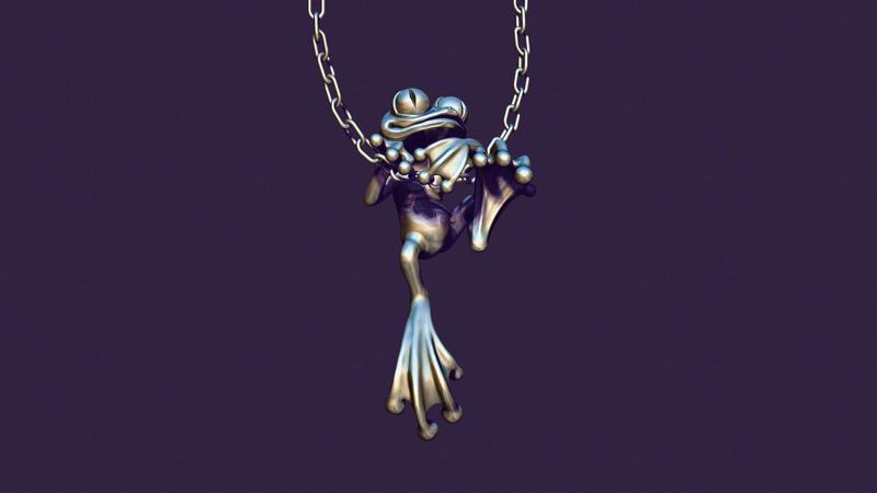 frog pendant
