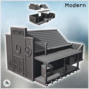 Futuristic western blacksmith and farrier (18) - Future Sci-Fi SF Post apocalyptic Tabletop Scifi Wargaming Planetary exploration RPG Terrain