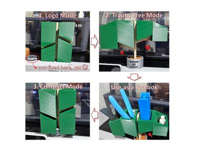 Bambu Lab Logo Tree / Toolbox with Base Mount