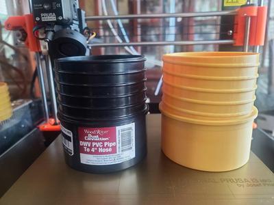 DWV PVC Pipe to 4" Hose