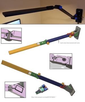 Wall Mounted Articulated LED Lamp