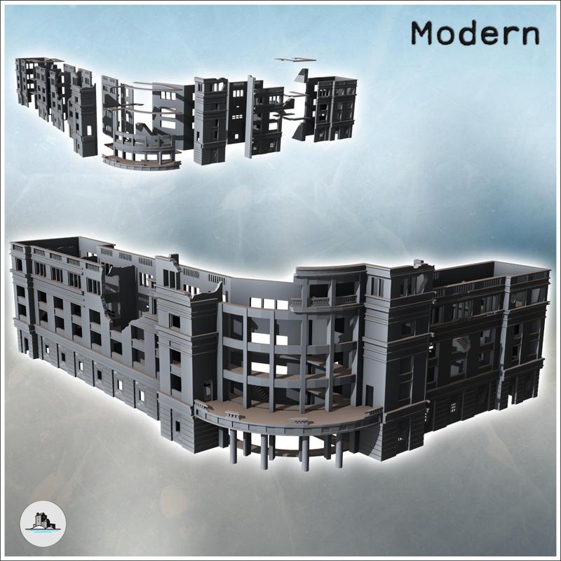 Stalingrad Main Department Store (USSR) (43) - Modern WW2 WW1 World War Diaroma Wargaming RPG Mini Hobby