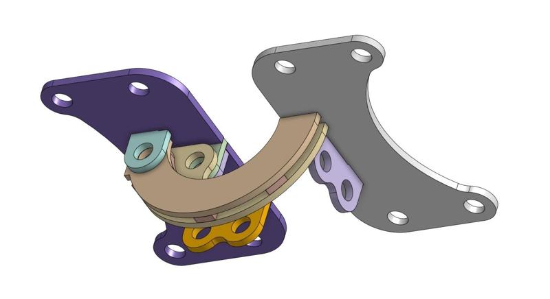 Counter Discreet Hinges Locks at 180 Degrees