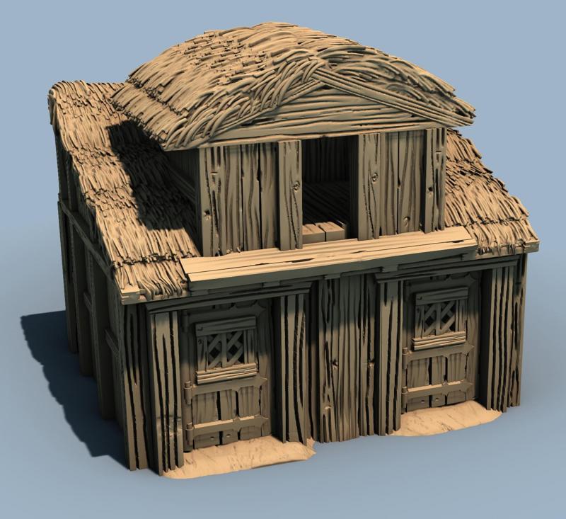 Side Stable for Timber Row Houses