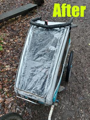 Fender & Mudguard bike trailer for kids, Qeridoo