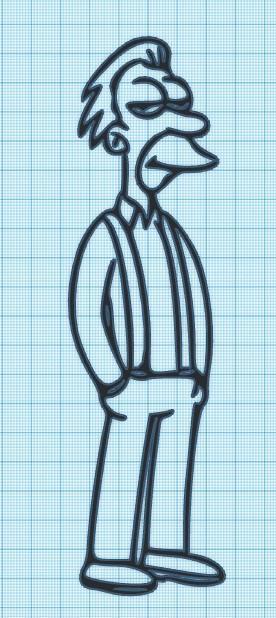 LENNY - SIMPSONS - FULL BODY - WALL ART