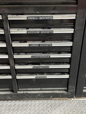 US General Tool Box Labels
