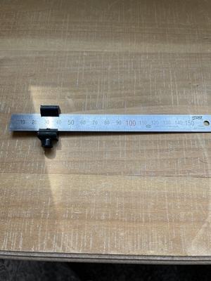 Ruler stop for 1mm thick by 15mm wide ruler