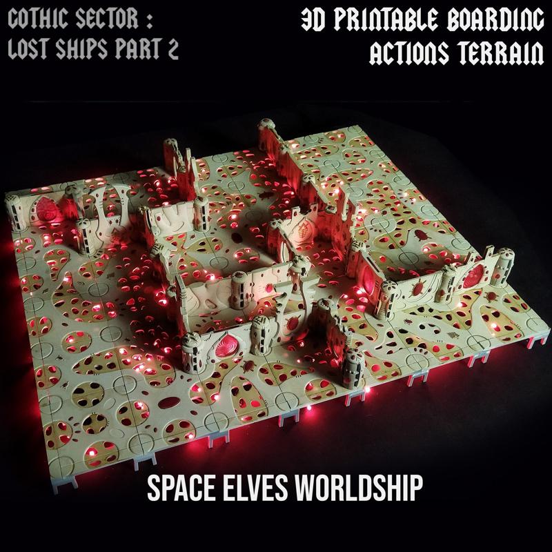 Space Elves Worldship - A boarding action terrain