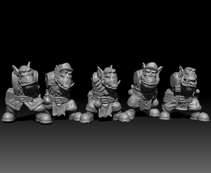 Ork boyz without arms set 2