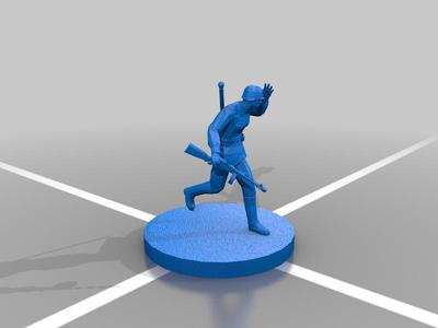 WW2 RUSSIAN PPSH FLAG CARRIER for board wargaming