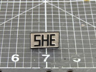 She pronoun enamel pin