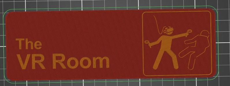 VR Room Sign