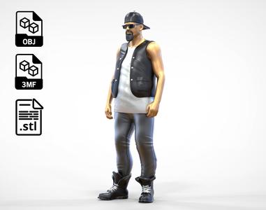 N3 Outlaw Biker Standing
