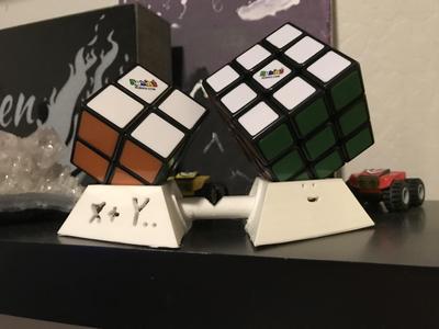 Duel Rubiks Cube Stand