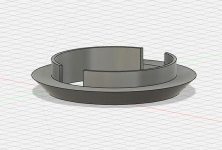 Fitting ring for LED spotlight 34mm in 40mm hole