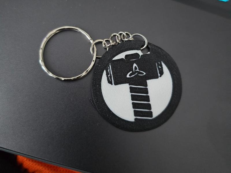 Thor Avengers Marvel Logo Keychain Cute Design