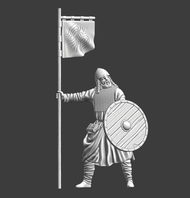 Viking Warrior - With Raven banner