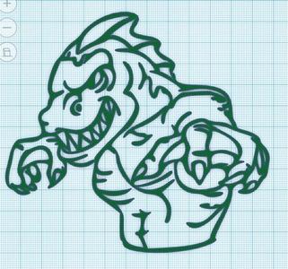 SWAMP MONSTER - WALL ART