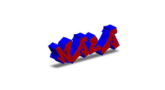 Nala Personalized graffiti name tag