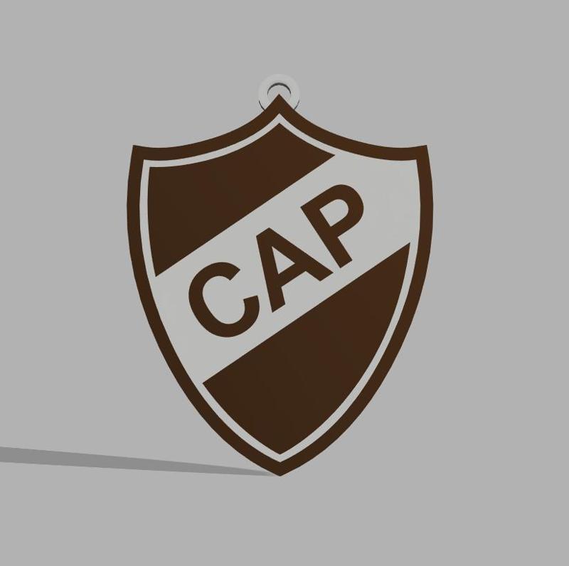 PLATENSE SHIELD W/ EMBOSSED BACK : ARGENTINEAN SOCCER KEY RING