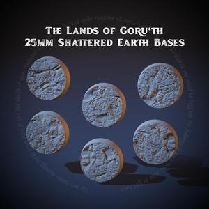 Shattered Earth - 25mm Bases