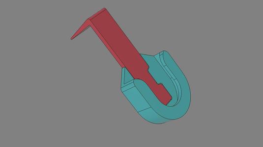 HandHeld Mic Hanger on PC Monitor