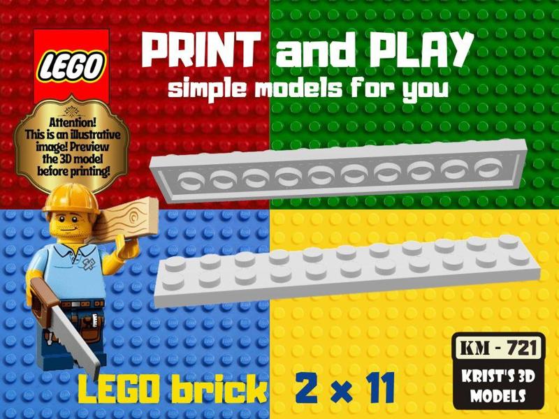 lego brick 2x11