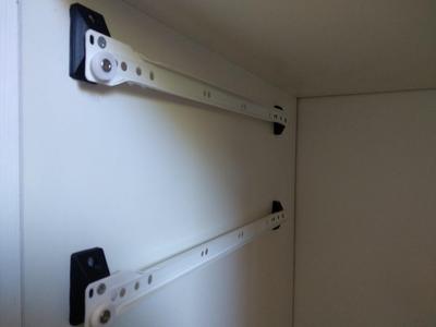 Pull out basket mount spacers