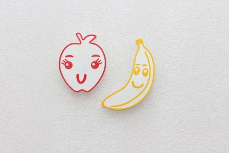 Fridge Magnets - Apple & Banana