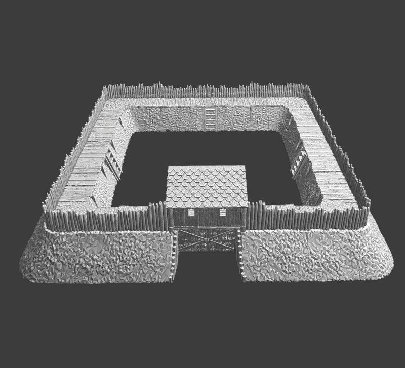 Medieval Crusader Fortress - Wargaming terrain