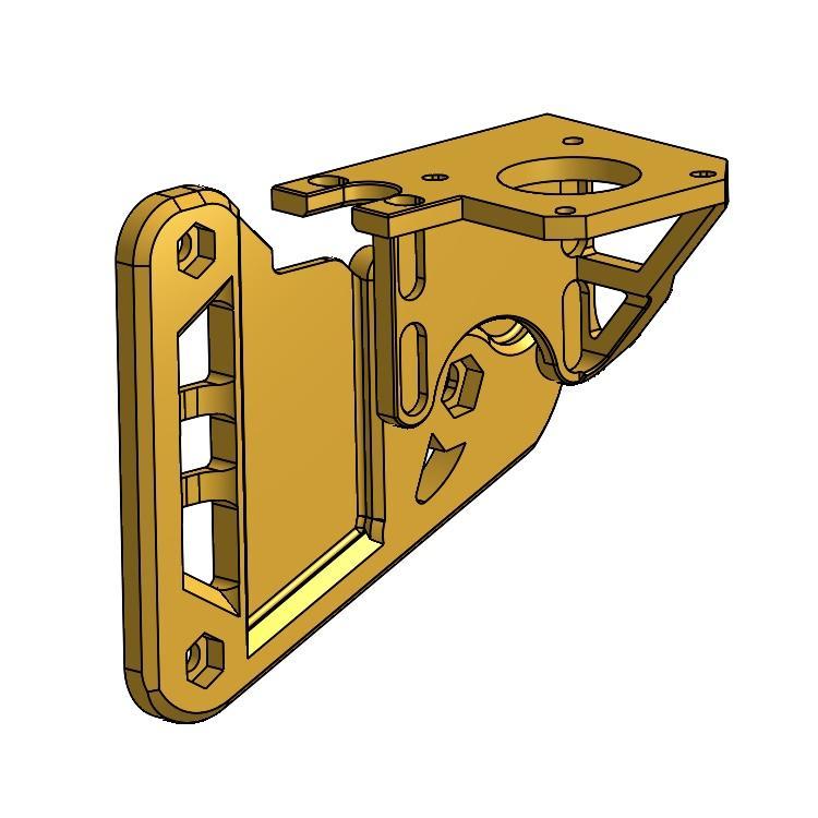 Ender 3/Pro/V2 Extruder relocation/secondary Extruder bracket for Dual Z