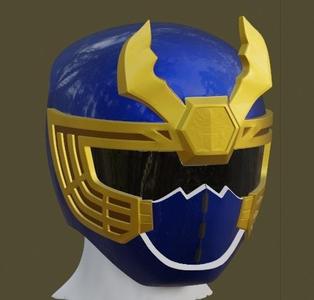 Power ranger blue navy Ninja storm helmet
